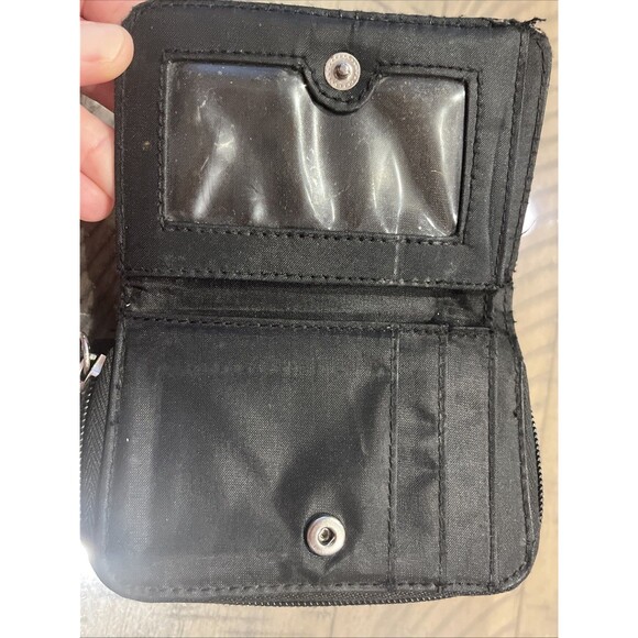 Vtg Y2K Jim Benton It's Happy Bunny NOT LISTENING Wallet Pink And Black 2000s - Picture 3 of 5